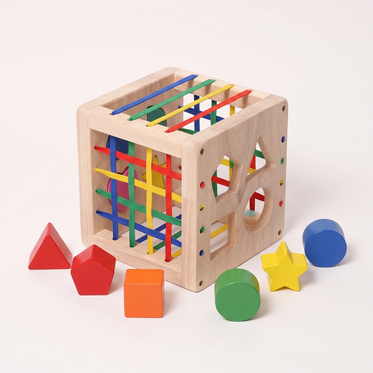Wooden Sorting Cube